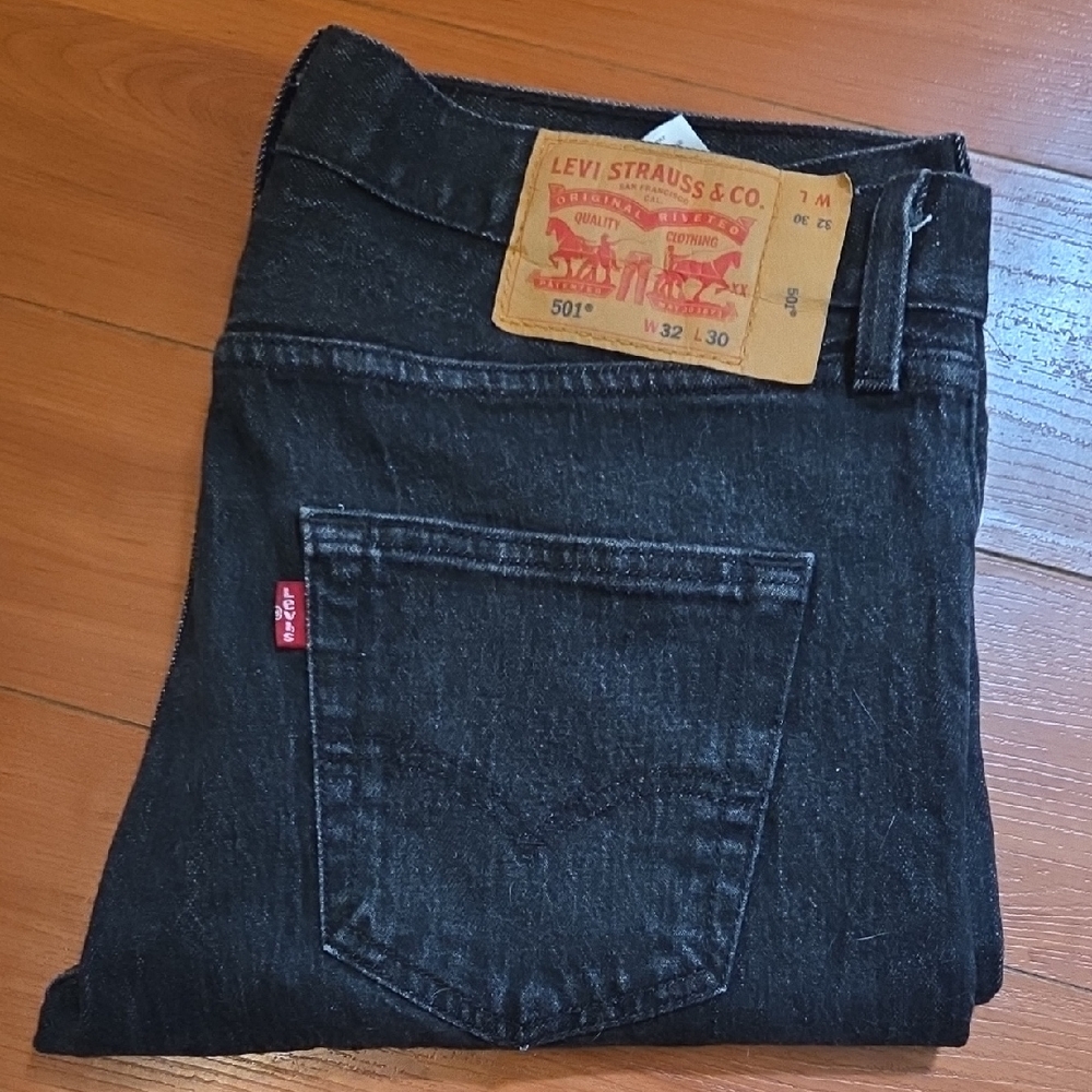 Levi's Black Straight Jeans Classic Style